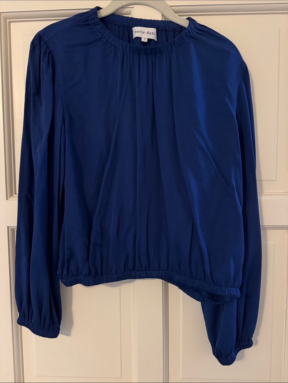 Bella Dahl Cobalt Blue Long-Sleeve Pullover Blouse